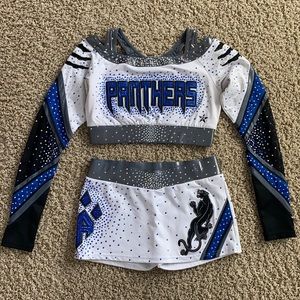 Cheer Athletics Panthers 2017 White Uniform